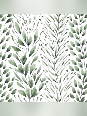 Safiyya Dark Green Leaf Peel & Stick Wallpaper Removable Contact Paper 78.7x17.3